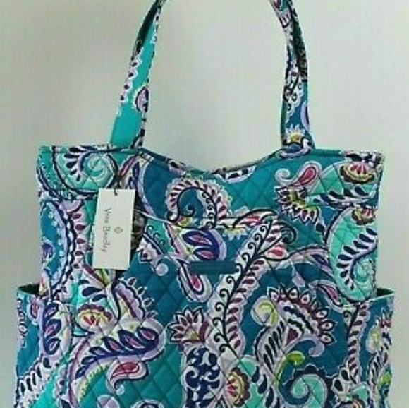 Vera Bradley Bags Nwt Pleated Tote Waikiki Paisley Poshmark